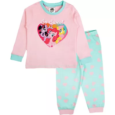 BABY GIRLS PYJAMAS SLEEPWEAR MY LITTLE PONY MLP PJs 6 9 12 18 24 Months NEW • £7.95