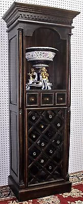 Antique Style Country French Solid Wood Liquor Wine Cabinet 3 Drawer Wine Rack  • $1895