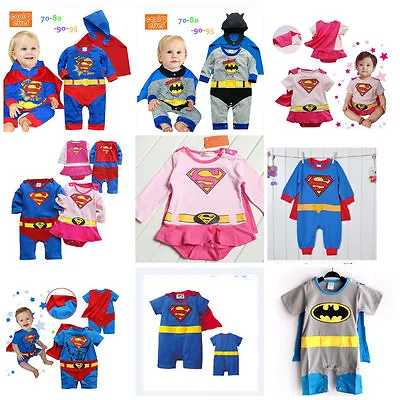 Baby Toddler Superman Costumes Fancy Dress Party Jumper Gift Size 3-24months!! • £11.99