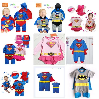 Toddler Baby Fancy Dress Party Costumes Super Hero Jumper Gift Size 0-24months. • £12.99