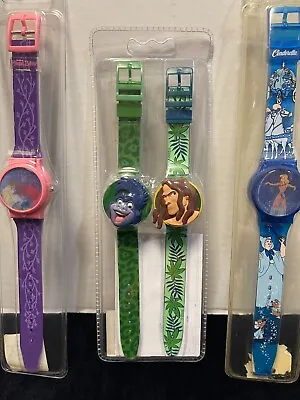 Vintage Disney Movies Digital Watch Lot Sleeping Beauty Cinderella Tarzan • $20