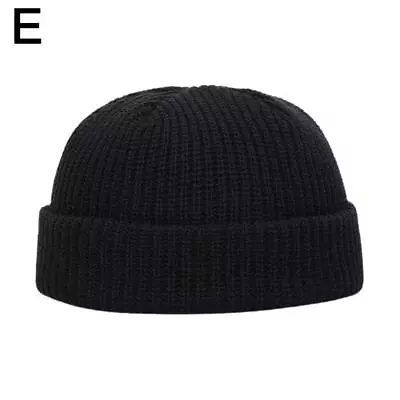 Mini Short Fisherman Beanie Hat Ribbed Winter Warm Knit Skull Cap -50% OFF • $2.39