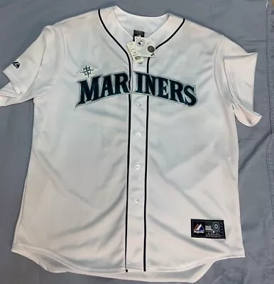 Dustin Ackley Seattle Mariners Baseball Team MLB Majestic Jersey # 13 Sz 44 XL • $37.98