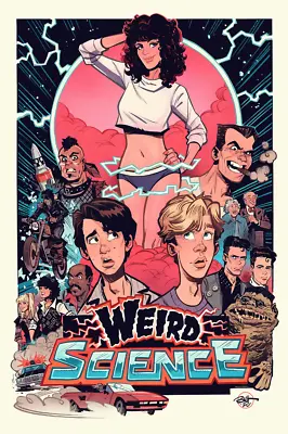 Weird Science Lisa Computer Girl Movie Film Poster Giclee Print Art 12x18 Mondo • $79.99