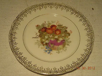 C.T. Germany Fruit Plate. 8 . Gold Trim. NICE • $15.99