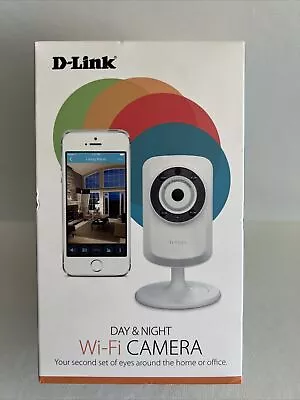 D-Link DCS-933L Day & Night Wi-Fi Indoor Security Camera - White - NIB Sealed • $27.95