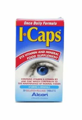 Alcon - I-Caps Lutein And Zeaxanthin Formula 30 Tablets • £8