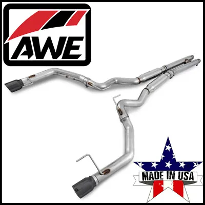 AWE Track Cat-back Exhaust System Fits 2015-2017 Ford Mustang GT Coupe 5.0L V8 • $1195