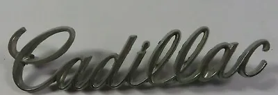 Vintage CADILLAC Car Emblem Script Badge Metal RARE • $24.99