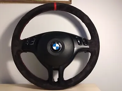BMW Suede Alcantara Multifunction M Sport Steering Wheel M3 M5 E46 E53 E39 X5 X3 • $219.99