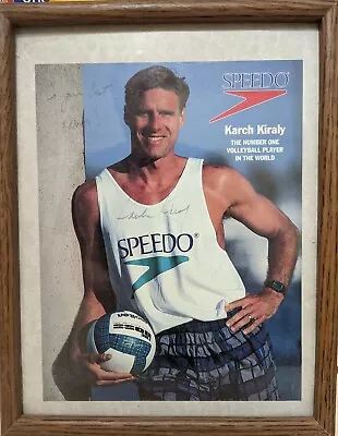 Karch Kiraly Autographed Speedo Promo Photo Please Read Description For More • $9.99