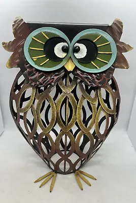 Vintage Large Metal Owl Standing At 12 Inches Tall • $24.98