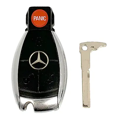 OEM Mercedes Benz Keyless Remote Fob 4B + UNCUT Key OEM Benz IYZ3317 (SHP) • $69.75