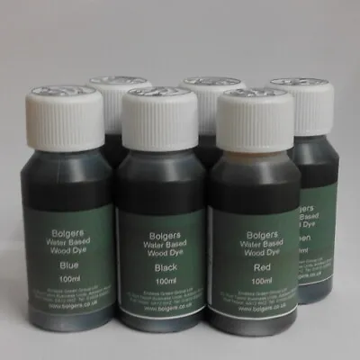 £19.95 • Buy  Bolgers Wood Dye 6 X 100ml Bottles - Colours Are Intermixable - Non Toxic  VOC 