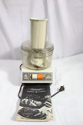 GE General Electric Vintage Manual Food Processor FP1/4200 WORKS! • $34.99