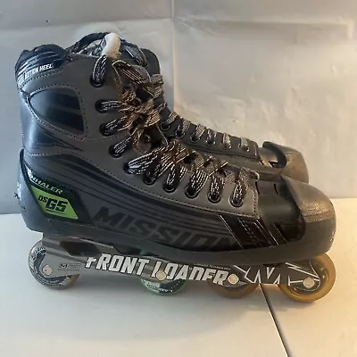 Mission Inhaler DS G5 Inline Hockey Goalie Skates Senior Size 10 Rollerblades • $249.99