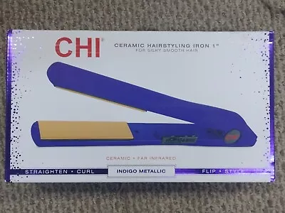 CHI Indigo Metallic 1  Ceramic Hairstyling Iron. Brand New • $39.99