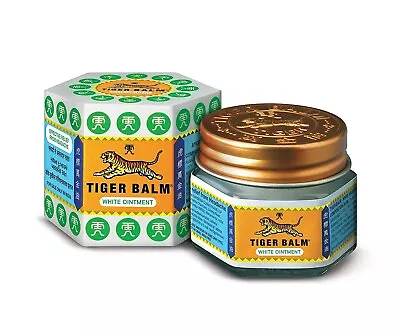 6 X TIGER WHITE BALM HERBAL WHITE OINTMENT MASSAGE RELIEF MUSCLE PAIN - 9 ML • $15.87