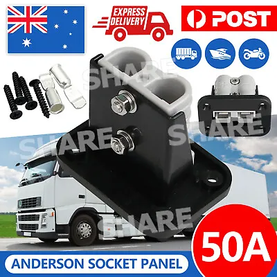 $10.85 • Buy 50Amp Car Socket Panel Flush For Anderson Plug Mount Cover Mounting Bracket
