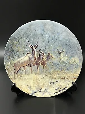 Vtg Danbury Mint Plate Wedgwood  Greater Kudu  Animals David Shepherd Boxed • £4.95