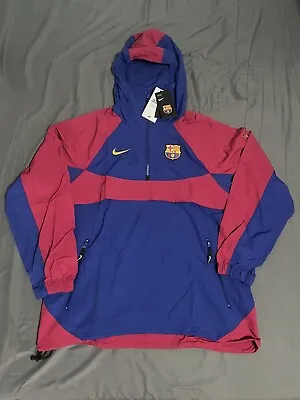 NWT Nike FC Barcelona Soccer Convertible Windbreaker Jacket CW2934-455 Men’s M • $99.99