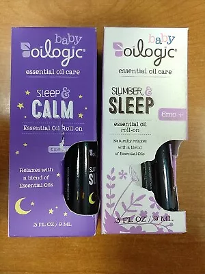 2 Baby Oilogic Slumber & Sleep Essential Oil Roll-On *Shelf Wear* - W7A • $8.99