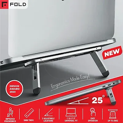 $34.60 • Buy Aluminum Slim Laptop / Tablet Stand Portable Adjustable Folding Ergonomic Riser