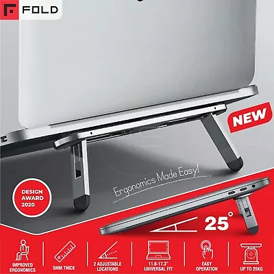 $8.65 • Buy Aluminum Slim Laptop / Tablet Stand Portable Adjustable Folding Ergonomic Riser