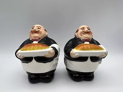 Chef Baker Salt And Pepper Shakers Vintage • $11.99