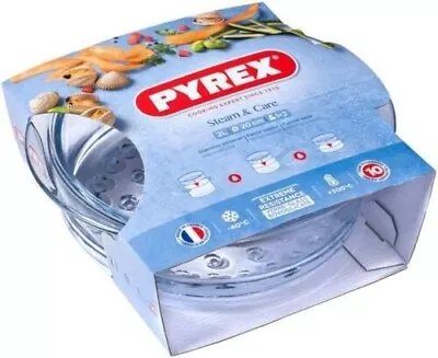 PYREX Steamer Glass Basket Borosilicate Clear Glass 20cm Kitchen Accessories • $28.53