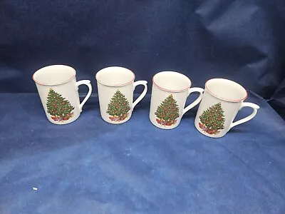 Vintage Holiday Time Christmas Stoneware By Walmart Set/4 Coffee/Tea Mugs EUC  • $14.99