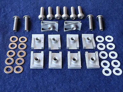 PANEL FASTENERS C CLIPS SPIRE STAINLESS STEEL BOLTS MOTORCYCLE FAIRING M5 Pk10 • £4.95