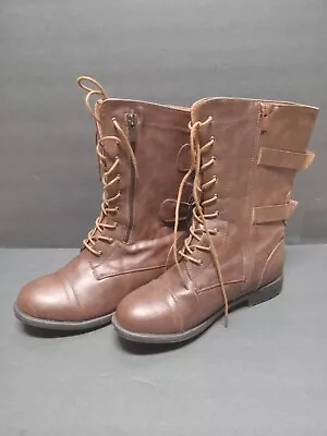 Repo Ww2 Us Army Double Buckel Leather Boots Size 11 • $35