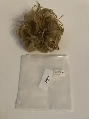 $3 • Buy NIP Large Curly Messy Blonde Bun Hair Piece Scrunchie Natural As Human Hair