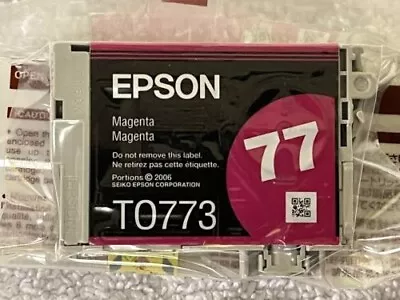 Epson 77 Series High Capacity Inkjet Ink Cartridge T0773 Magenta Genuine Epson  • $12.50