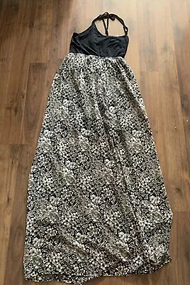 Kirra Dress Womens Size Small Maxi Sheer High Low Slit Floral Spring • $8.90