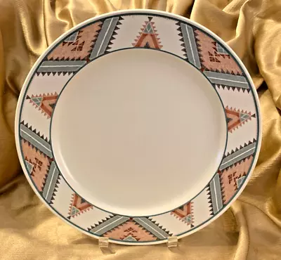 Vintage Mikasa Intaglio Santa Fe Round Platter Southwest 12 3/4  CAC24 Minty • $19.85