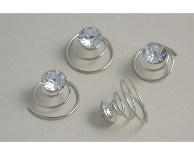 £4 • Buy 4 X Large Diamante Hair Jewels, Womens Wedding Hair Accessories (Z6621)
