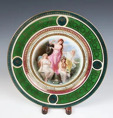 Antique Victoria Royal Vienna Goddess Portrait Cabinet Plate Porcelain China • $55.73