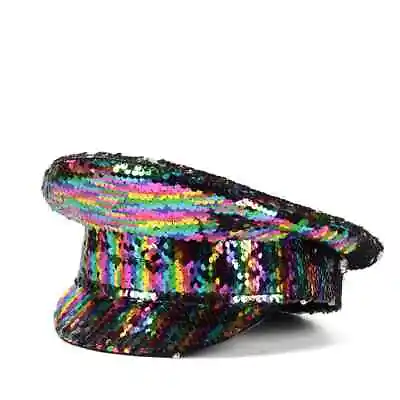 2023 Female Sequin Hat DJ Dancer Performance Accessory Hat • $62.72