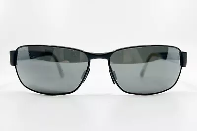 Maui Jim Black Coral MJ 249-2M Rectangle Black Sunglasses Neutral Gray 8330 • $79.99