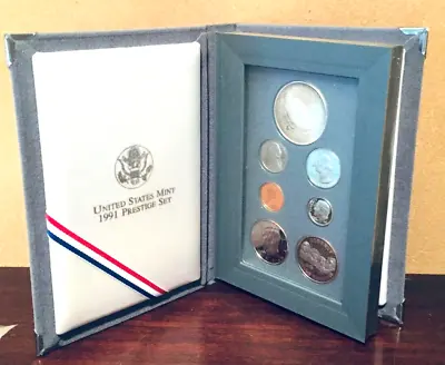 1991-S U.S. Mint Prestige Mount Rushmore Anniversary 7 Coin Set With Box And COA • $54
