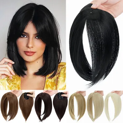 Hair Topper Real As Human Toupee Hairpiece Clip In Hair Extensions Silk Top GBP • £13.30