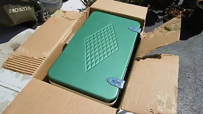 Vtg Coleman Snowlite Cooler Ice Chest GREEN Box 1960’s Diamond Lantern • $399