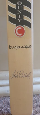 $95 • Buy HAND SIGNED Greg & Trevor Chappell Mini Australian Cricket Bat