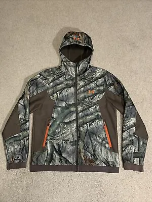 Under Armour Ayton Coldgear Storm Hooded Jacket Mossy Oak Treestand Large • $139.99