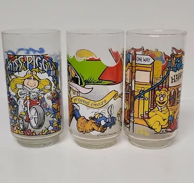 The Great Muppet Caper 1981 Lot Of 3 Glasses • $19.99