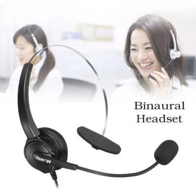 £11.72 • Buy Call Center Operator Monaural Headset Headphone Office Call Center W/ 