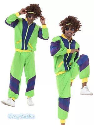 X-C1-3 1980s Scouser Shell Suit  Stag Party 80s Sweat Tracksuit Costume • $29.95