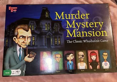 Murder Mystery Mansion Game University Games Complete Sealed New • $14.99